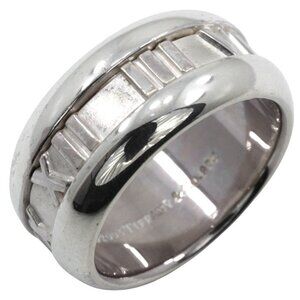 TIFFANY&Co. Atlas Ring Silver925 #6.0(US Size) 8.8g Women